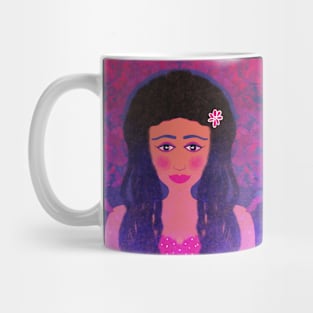 Princess portrait galaxy effect Mug